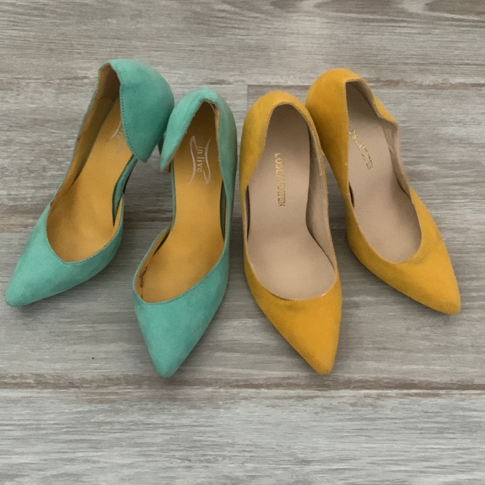 Bundle of two pairs of high heels 5.5 preowned says 35